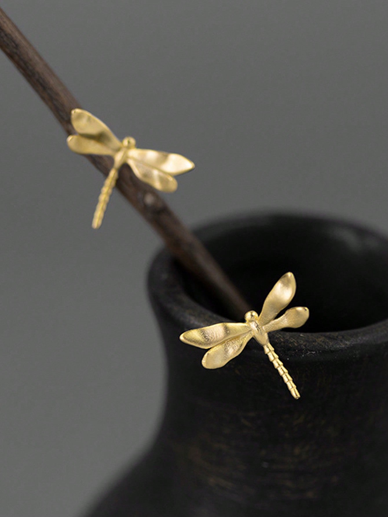Minimalist Unique Design Dragonfly Mini Stud Earrings