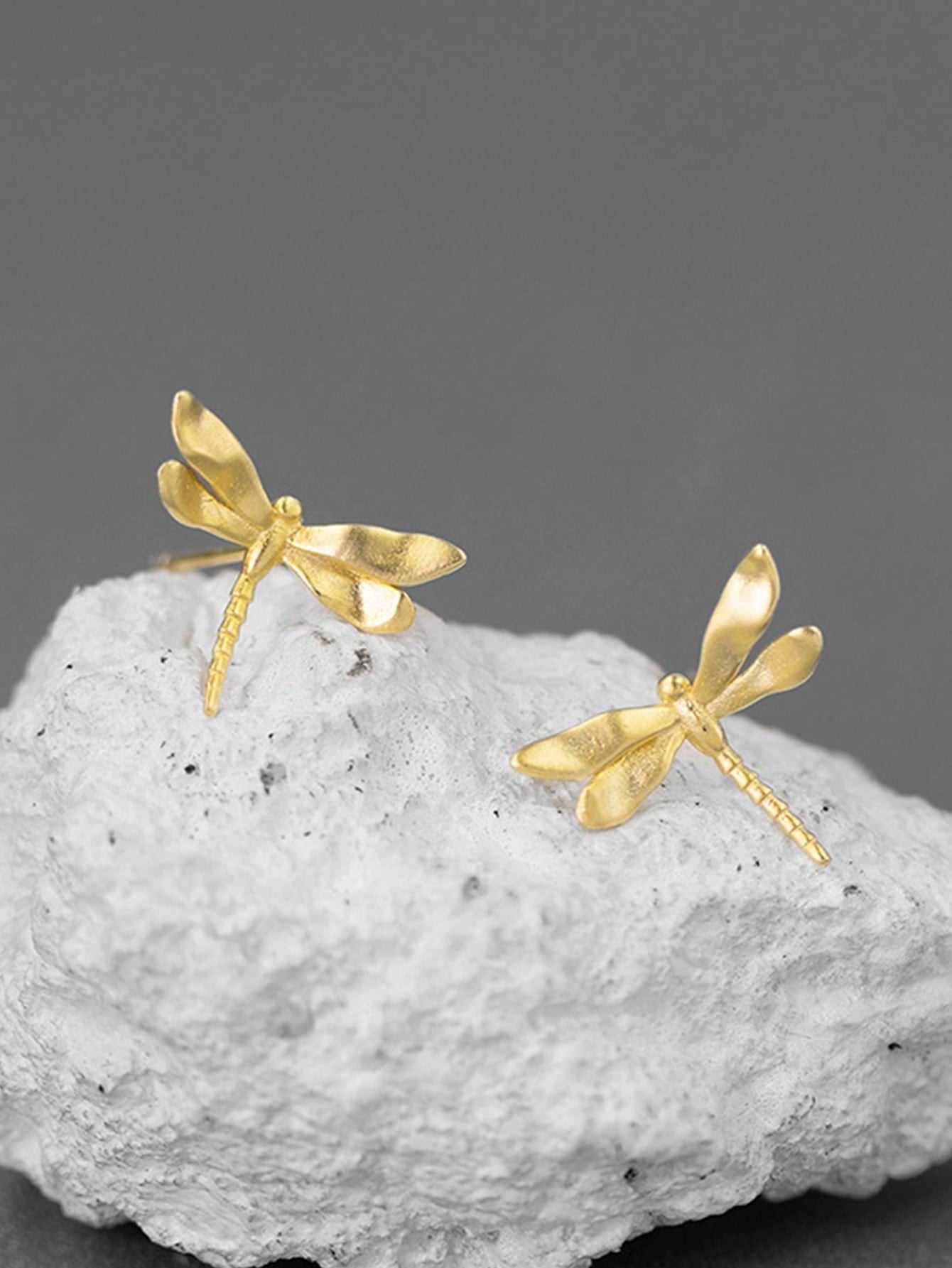 Minimalist Unique Design Dragonfly Mini Stud Earrings