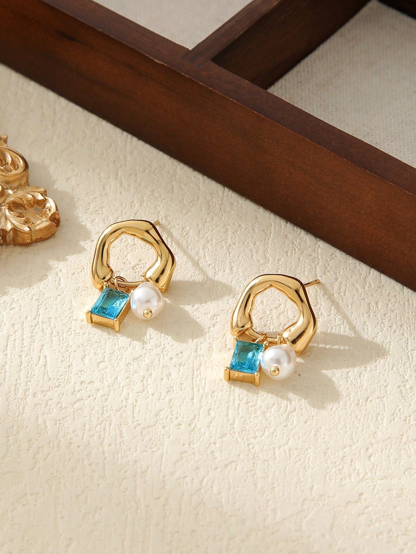 Stainless Steel Pearl & Cubic Zirconia Earrings β Elegant Jewelry