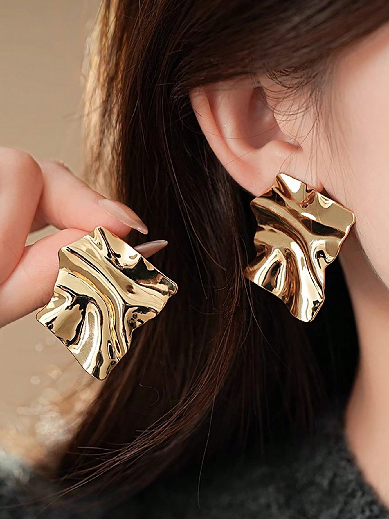 Geometric Metal Stud Earrings for Women – Perfect for Daily Wear & Special Occasions