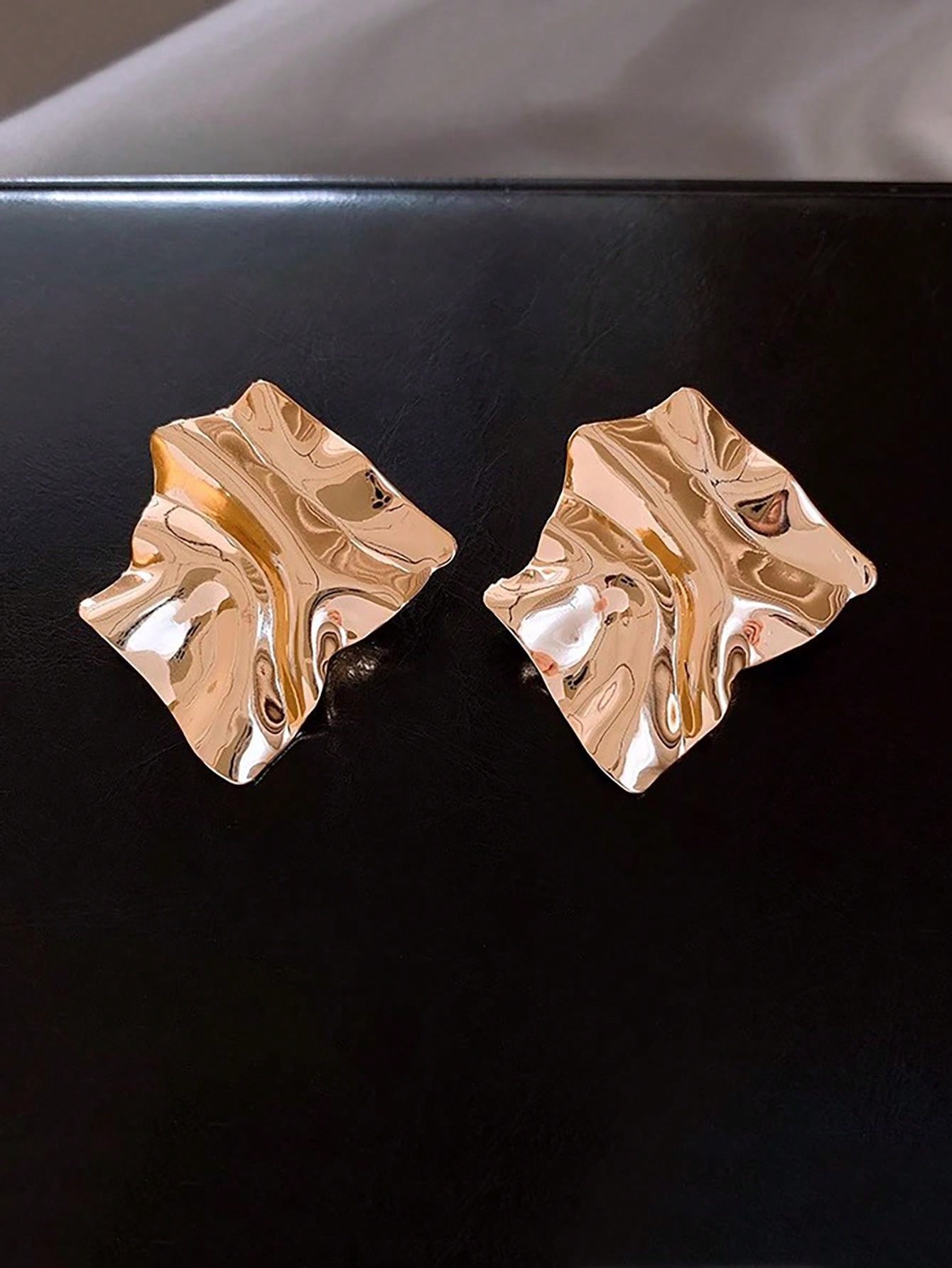 Geometric Metal Stud Earrings for Women – Perfect for Daily Wear & Special Occasions