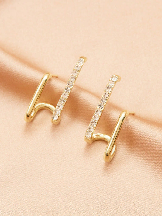 Luxury Rhinestone Drop Earrings – Sparkly Daily Wear for Women