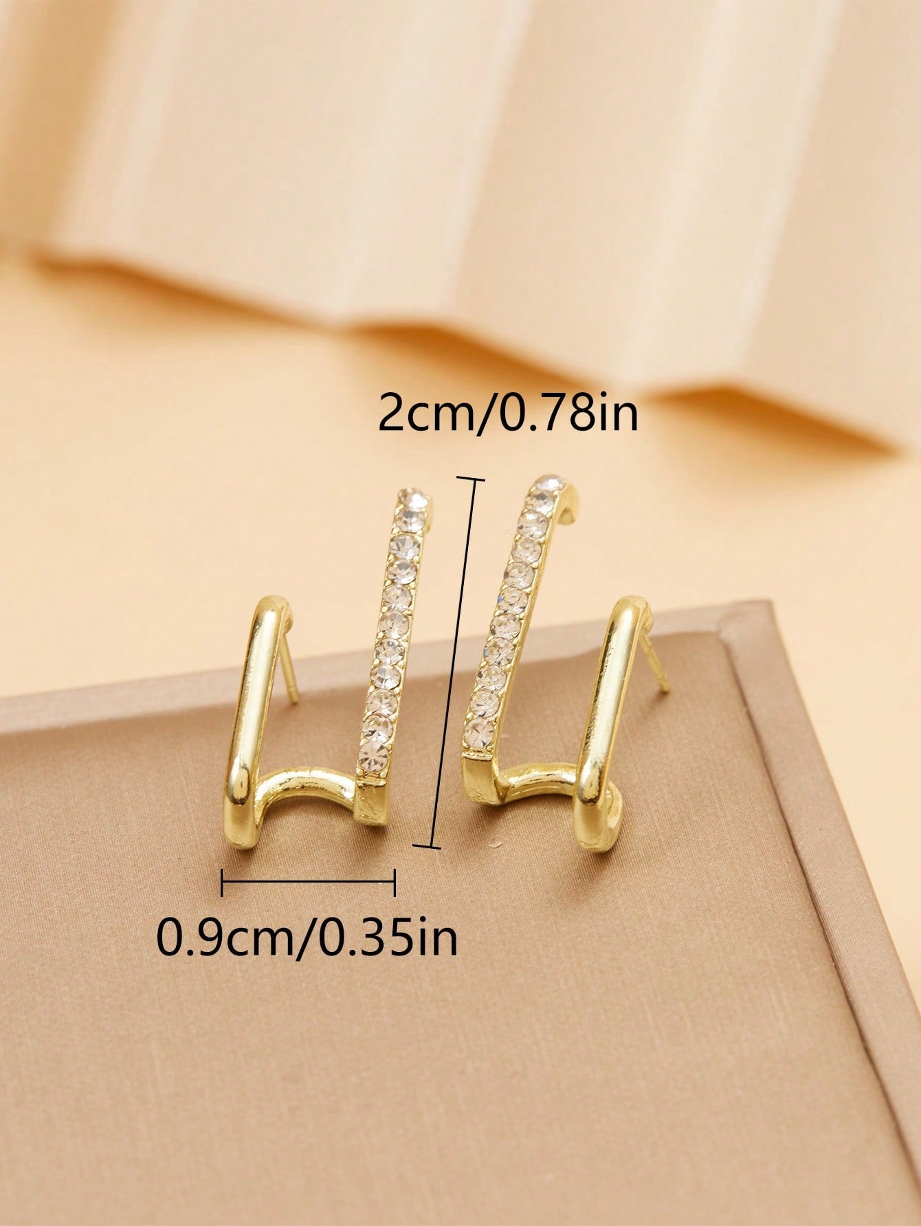 Luxury Rhinestone Drop Earrings – Sparkly Daily Wear for Women